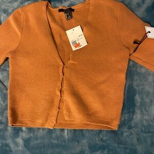 Forever 21 Rust Cardigan Sweater